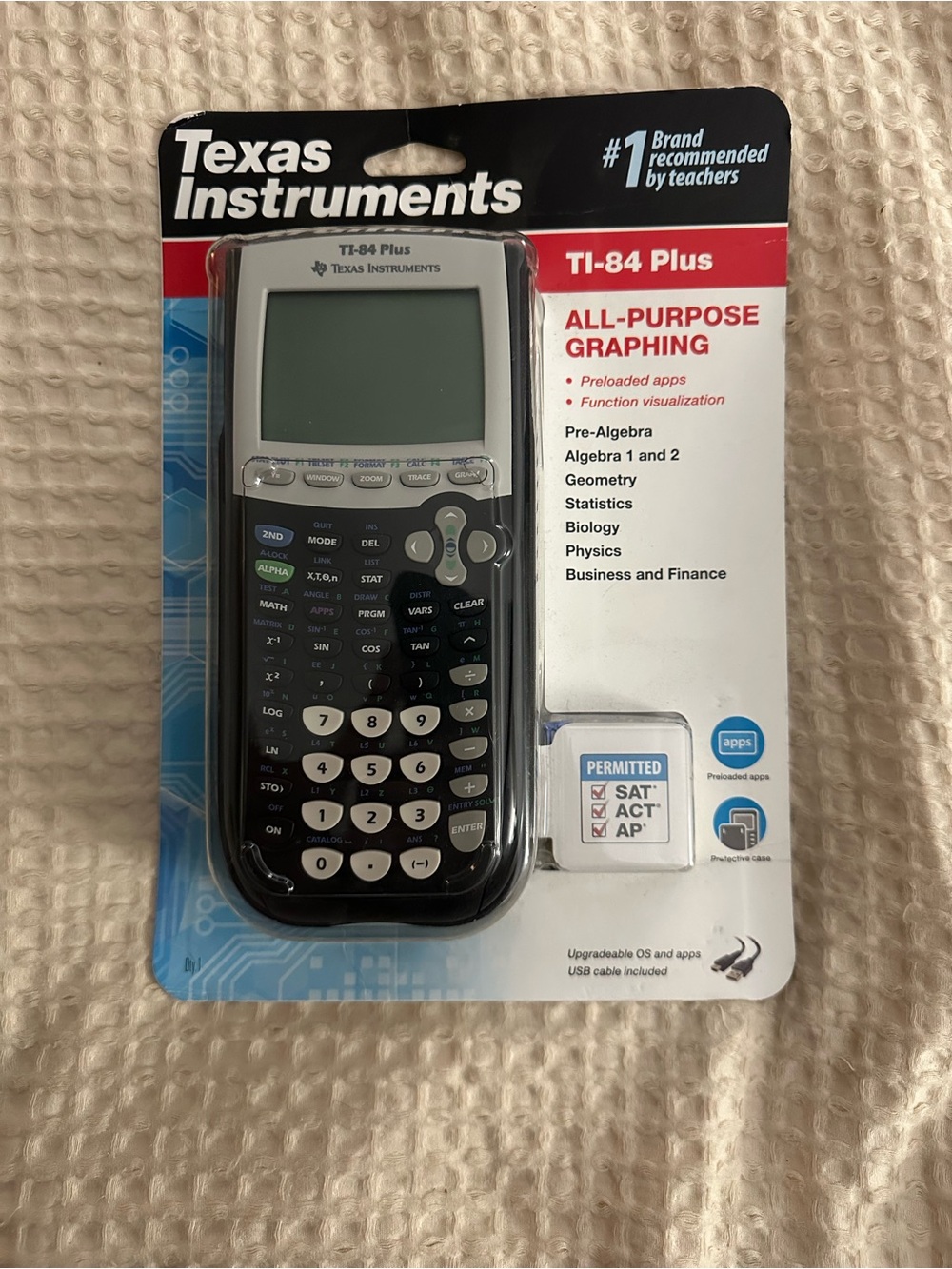 Texas Instruments TI-84 Plus Graphing Calculator - Black and White